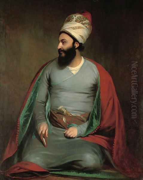 Portrait of Mirza Abu'l Hassan Khan, Envoy Extraordinary and Minister Plenipotentiary to the Court of King George III - view 1
