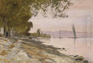 En Arrivant Sur Evian by Francois Bocion