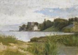 Le Chateau D'yvoire Et Le Rivage Du Leman Le Chateau D'yvoire Et Le Rivage Du Leman