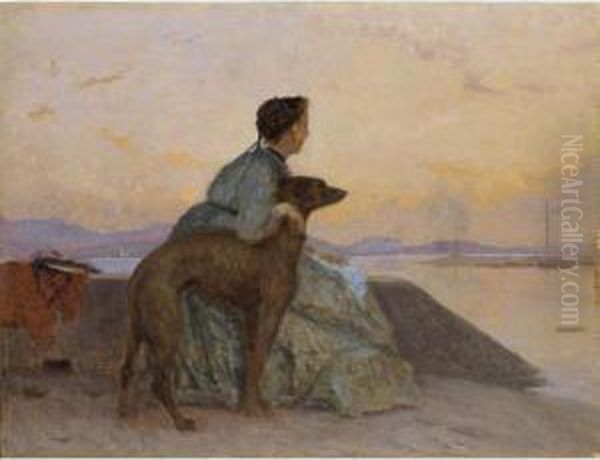 Madame Bocion Et Son Chien Domestique
Madame Bocion And Her Pet Dog - view 1