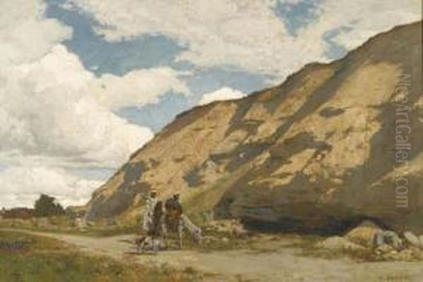 Landscape With Two Riders In African Dress - view 1
