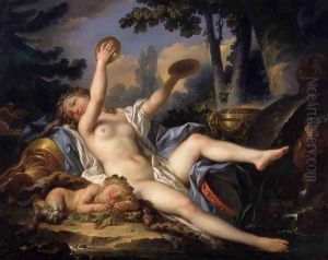 Reclining Bacchante Playing the Cymbals 1778 by Jean-Simon Berthelemy