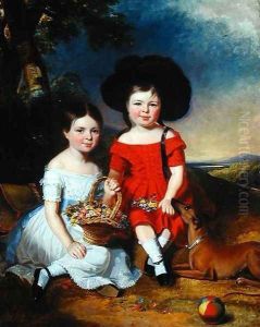 Annie and John Edward, children of Thomas Rhodes of Leeds Annie and John Edward, children of Thomas Rhodes of Leeds