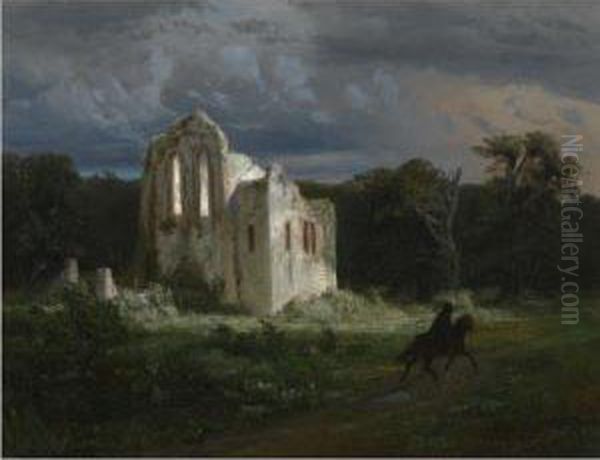 Mondscheinlandschaft Mit Ruine (moonlit Landscape) - view 1