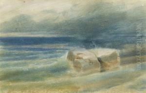 Seaside Landscape With Two Cliffs