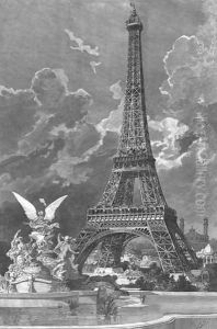 The Eiffel Tower (1887-89) by Albert Bellenger