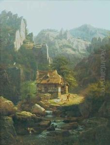 Mountain landscape by Christian Breslauer