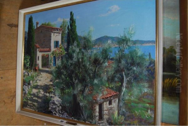 Mediterranean Coastal Scene - view 1