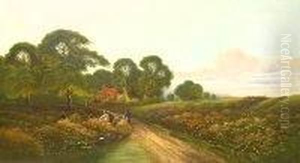 Gathering Flowers Along The Path - view 1