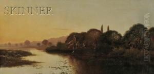 Landscape At Dusk by Edwin H., Boddington Jnr.