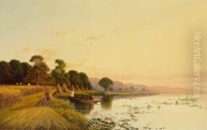 Eine Flusslandschaft by Edwin H., Boddington Jnr.