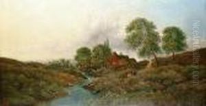 "mill Stream" On Haywards Heath Sussex by Edwin H., Boddington Jnr.