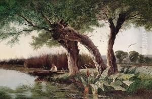 Fishing In A Reed Bed