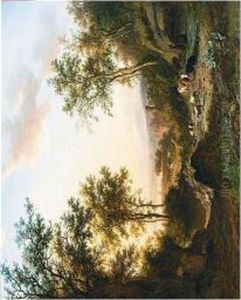 A Panoramic Landscape With A Panoramic Landscape With