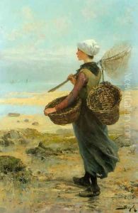 The Young Fisherwoman by Pierre-Marie Beyle