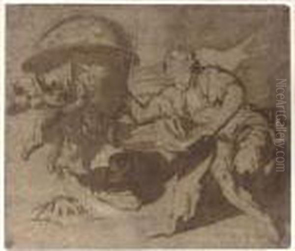 Astronomy Accompanied By Three Putti - view 1