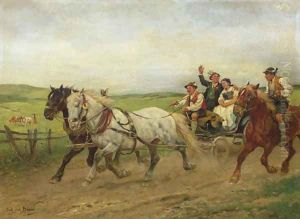 On Our Way by Julius von Blaas