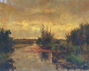 Along the stream in summer