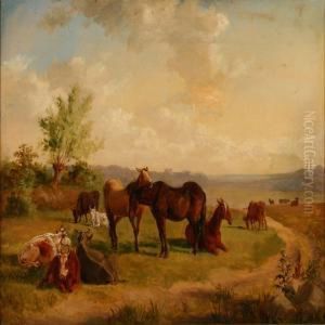Heste Og Koer I Det Fri by Carl Henrik Bogh