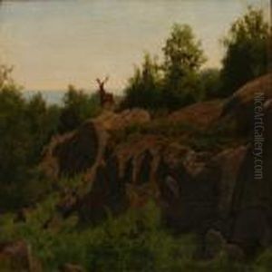 Rocky Landscape With A Stag