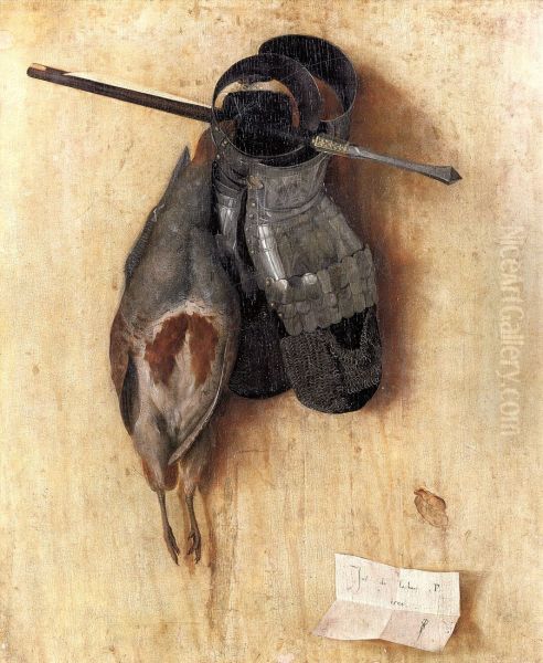 Still-Life with Partridge and Iron Gloves 1504 - view 1