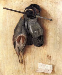 Still-Life with Partridge and Iron Gloves 1504 by Jacopo de Barbari