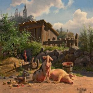 The Ducklings Are Presentedto The Public by Carl Henrik Bogh