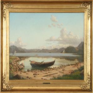 Coastal Scenery With Ships At The Water
