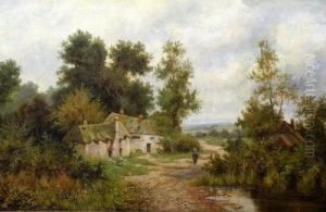 'cottages In A Wooded Landscape