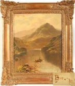 Highland Loch Landscape by John Henry Boel