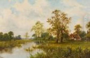 River Landscape by John Henry Boel