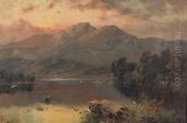 Highland Loch Landscape, And Another Similar - view 1