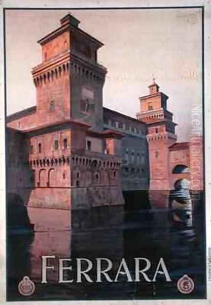 Poster advertising Ferrara - view 1