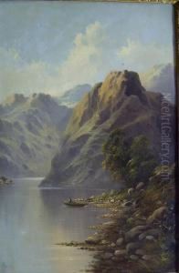 Fisherman On A Lake