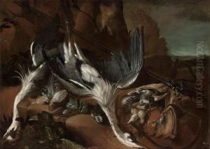 Two Dead Heron