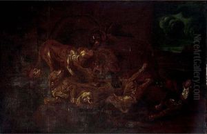 Hounds Attacked By A Boar