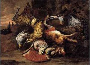 Trophee De Chasse Dans Un Paysage