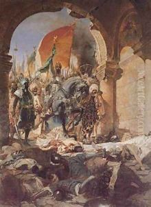 The Entry of Mahomet II into Constantinople by Constant Benjamin Jean Joseph