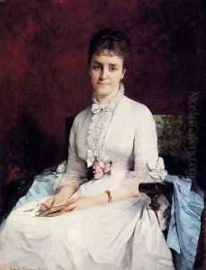 Portrait Of A Lady by Henriette, Hon. R.I. Browne