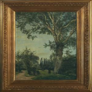 Park Scenery From Copenhagen by Johannes Boesen