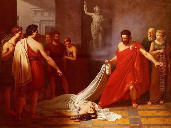 Egisthe, Croyant Decouvrir Le Corps D'oreste Mort, Decouvre Celui De Clytemnestre (Egisthe, Believing he has Found the Body of Orestes, to his Surprise Finds Clytemnestra) - view 1