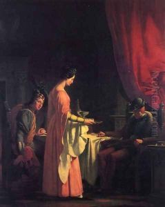 Louis XI and Quentin Durward by Charles Auguste van den Berghe