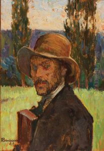 Homme Jeune Auchapeau by Emilio Boggio