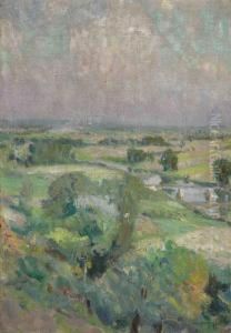 Vallee De L'oise Vue Des Hauteurs De Chaponval by Emilio Boggio