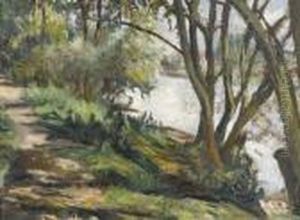 Les Arbres Du Casino by Emilio Boggio
