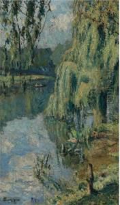 El Sauce Lloron (the Weeping Willow) by Emilio Boggio