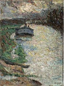 Soir De Mars Sur Le Bateau Lavoir by Emilio Boggio