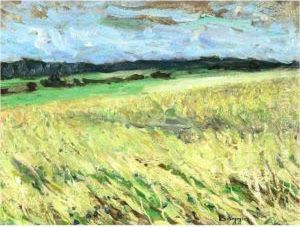 Coin De Plaine A Auvers by Emilio Boggio