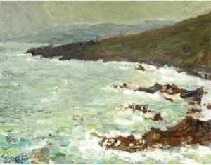 Mer Et Rochers Par Temps Gris Mer Et Rochers Par Temps Gris