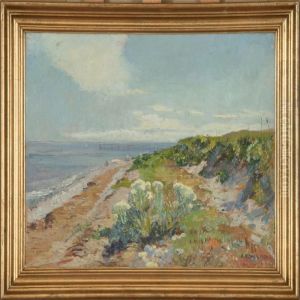A Sunny Coastal Scenery by Einar Vilhelm Bogh